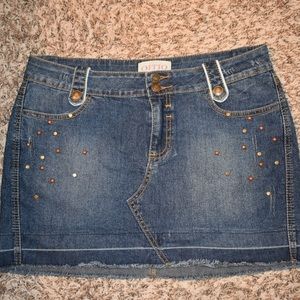 Petite Denim Mini-Skirt